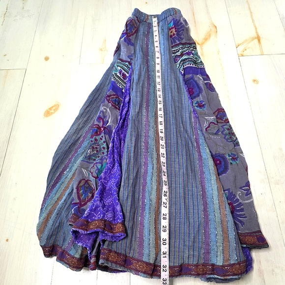 49) Soft Surroundings Multicolor Bohemian Skirt Sz. Petite Medium - Picture 2 of 7